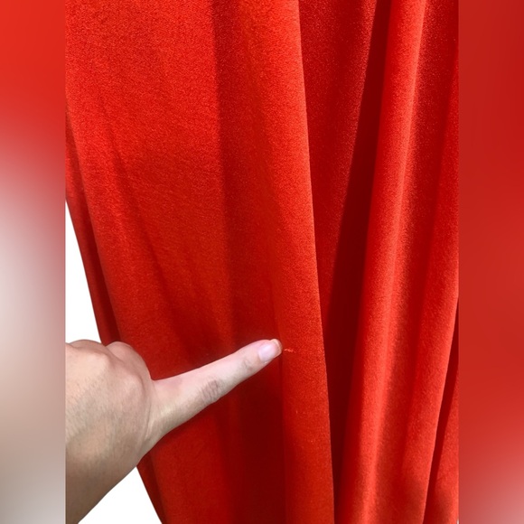 Vntg 70’s era orange dress with beaded details and strappy back - Picture 9 of 10